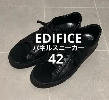 EDIFICE 에디피스 FOOTWEAR 패널 스니커즈 42 블랙