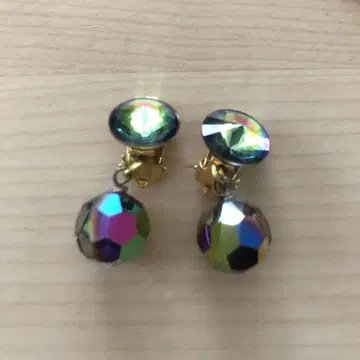 Stella Cadante Paris 다색 크리스탈 귀찌 목걸이 세트