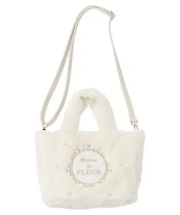 Maison de FLEUR 화이트 토트백