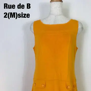 Rue de B 휘드베 슬리브리스 무릎 기장 원피스 B1