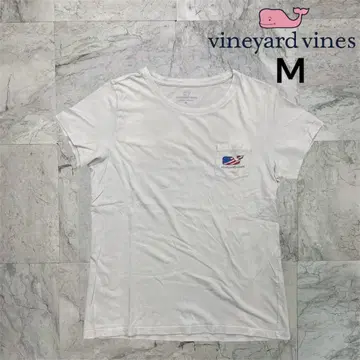 vineyard vines 티셔츠 남성용 M 코튼 반팔 화이트