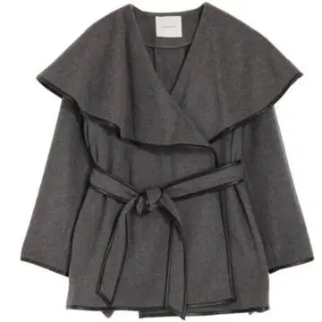 LAGUNAMOON 케이프 칼라 숏코트