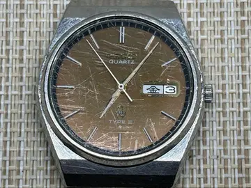 SEIKO TYPE II 쿼츠 7546-700A 손목시계 작동 양호