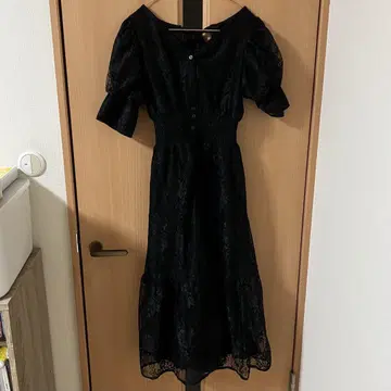 NICECLAUP 결혼식이나 소중한 장면에도 롱 원피스 블랙