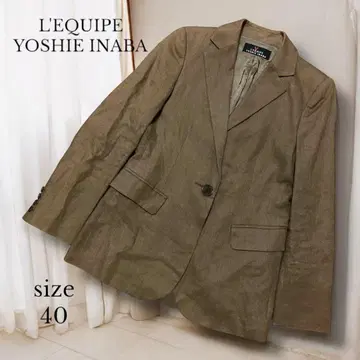 [ L'EQUIPE YOSHIE INABA ] 린넨 테일러드 자켓 40