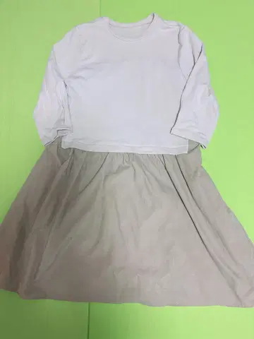 본상스 이소재 절개 백 티어드 디자인 원피스
