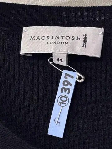 MACKINTOSH 블랙 얇은 소재 가디건 44