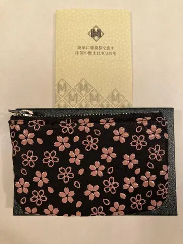 마에카와 인덴 벚꽃 꽃무늬 코인 케이스