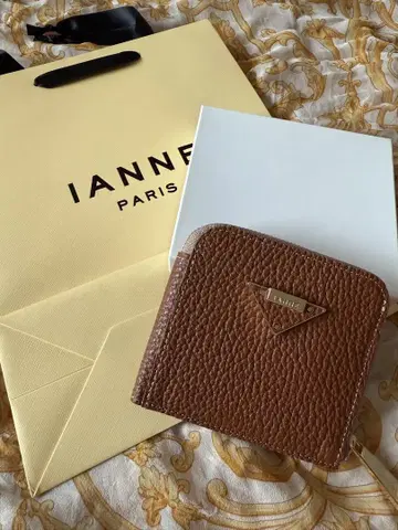 IANNE 캐러멜 카페 접이식 지갑