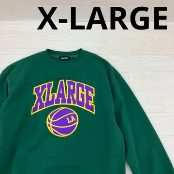 X-LARGE 엑스라지 칼리지 로고 크루넥 맨투맨