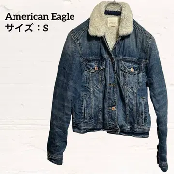 AMERICAN EAGLE 보아 데님 자켓 S 방한 안감 부착
