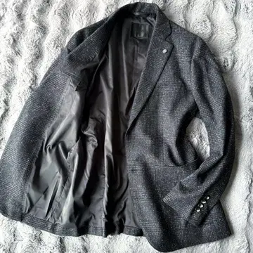 현행 DURBAN 테일러드 자켓 블랙 2버튼 컨디션 최상 체크 L