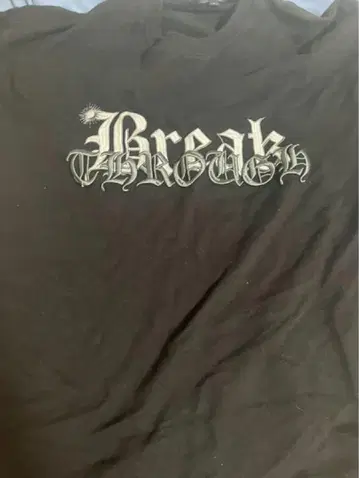 Break THROUGH 티셔츠 블랙