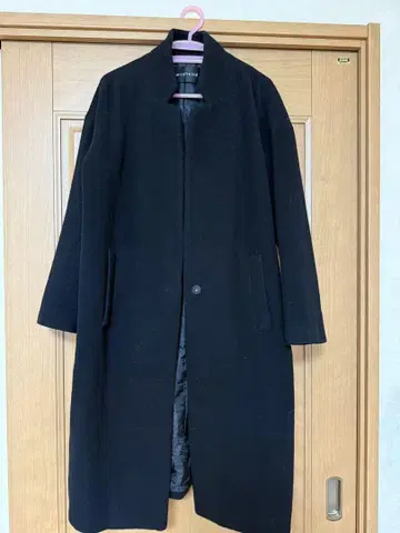 미즈이로 인드 블랙 롱 코트
