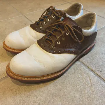 ASHWORTH 골프화 화이트/브라운 26.0
