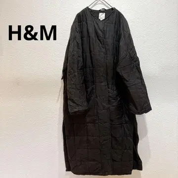 H&M 블랙 퀼팅 코트 M 사이즈