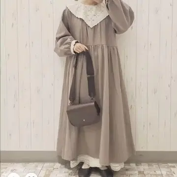 사만사 모스모스 전후 착용 처치 원피스 베이지