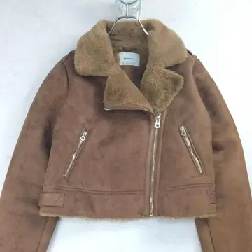컨디션 최상 자라 stradivarius 보아 자켓 더블 골드 지퍼
