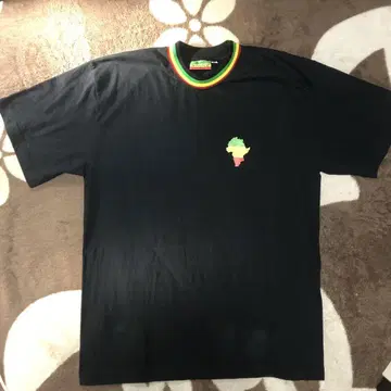 rasta 아프리카 지도 프린트 T셔츠 XL