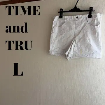 하자 있음 TIME and TRU 화이트 숏팬츠 L 사이즈