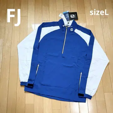 FJ 풋조이 블루 파랑 발수 자켓 하프 지퍼 풀오버 L