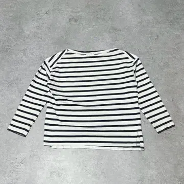 s3134 그린 라벨 릴랙싱 7부 소매 T셔츠 보드넥 보더