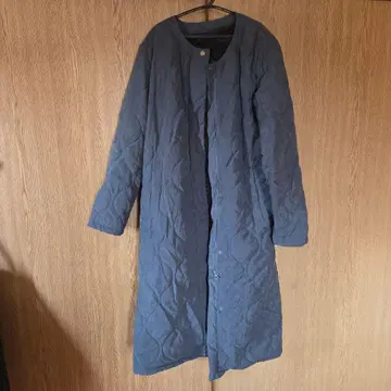 코카 퀼팅 다운 코트 M 흑먹색