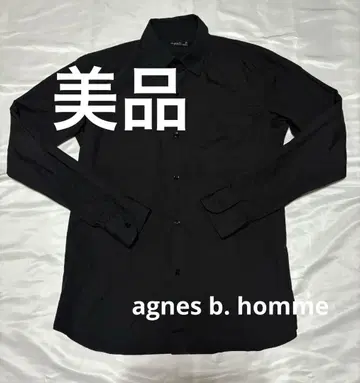 agnes b. HOMME 아네스베옴므 블랙 셔츠 긴팔 40
