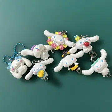 산리오 시나몬 시나모롤 이어지는 마스코트 6개 세트