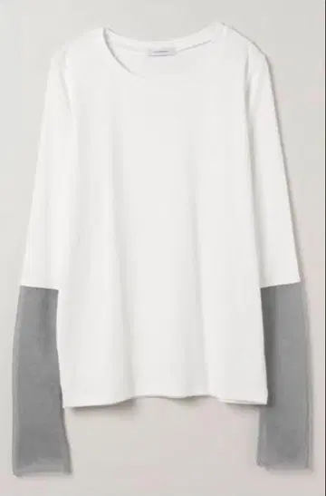 JEANASIS 하이쇼쿠 시어 골지 LS 화이트