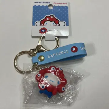 오사카 간사이 만박 산리오 먀쿠먀쿠 입체 마스코트 키링 시나몬 롤
