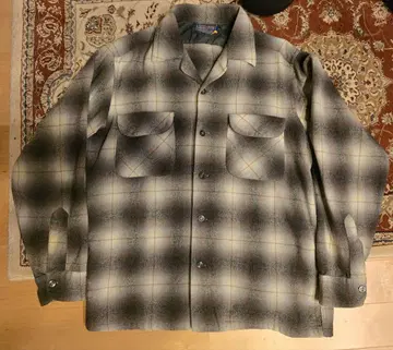 50s PENDLETON 펜들턴 옴브레 체크 보드 셔츠 M