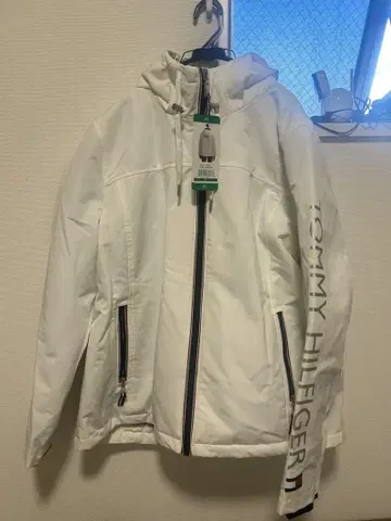 TOMMY HILFIGER 화이트 나일론 자켓 XL
