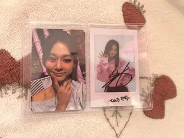 TWICE 쯔위 STAR RIVER 특전 폴라로이드 카세트 포토카드 사인