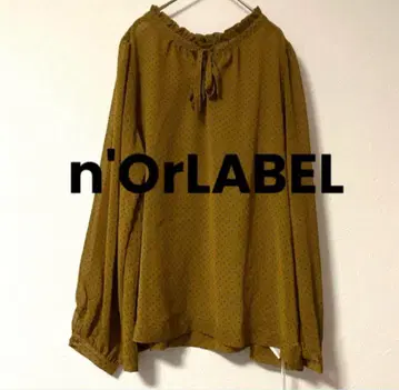 [ n'OrLABEL ] 누아르 라벨 블라우스 도트 무늬 새상품 택 포함