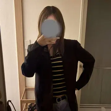 블랙 테일러드 자켓