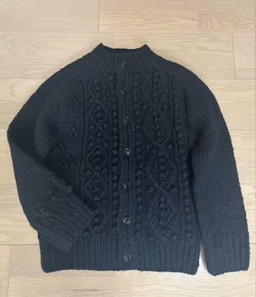 SUNAOKUWAHARA 가디건 스나오 쿠와하라 케이블 니트