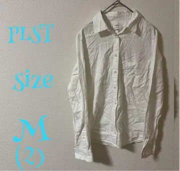 PLST 화이트 긴팔 셔츠 M 사이즈