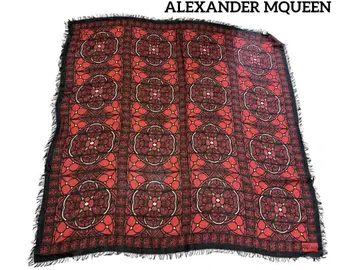 ALEXANDER MQUEEN 실크 혼방 스톨