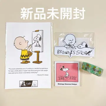 스누피 찰리 스누피 뮤지엄 엽서 마그넷 마스킹 테이프