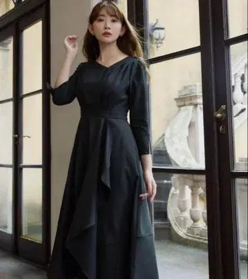 herlipto Grand Twill Ruffled Dress