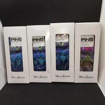 PING 양말 삭스 25cm-27cm 4켤레 블루 베이지 골프용