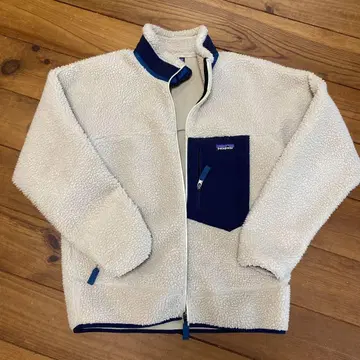 patagonia 플리스 자켓 M 사이즈 크림색 레트로x