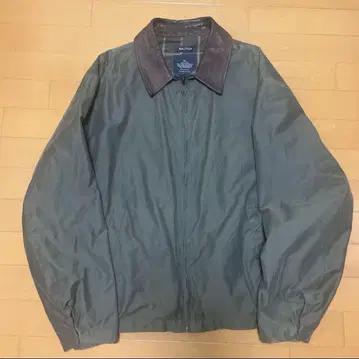 NAUTICA 블루종 가죽 옷깃