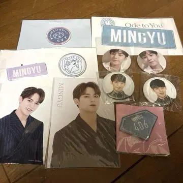 SEVENTEEN 민규 와펜 캔 배지 세트
