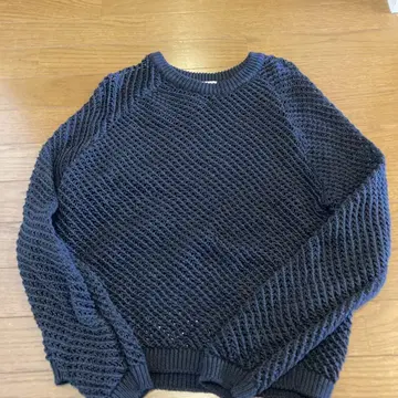 MACPHEE 네이비 래글런 스웨터 S