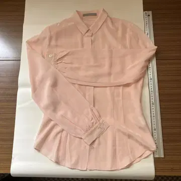 Theory Luxe 핑크 긴팔 셔츠
