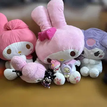 마이멜로디 & 쿠로미 봉제 인형 세트
