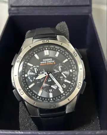 CASIO WAVE CEPTOR 손목시계 블랙