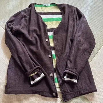 BLUE LABEL 울100% 가디건 L